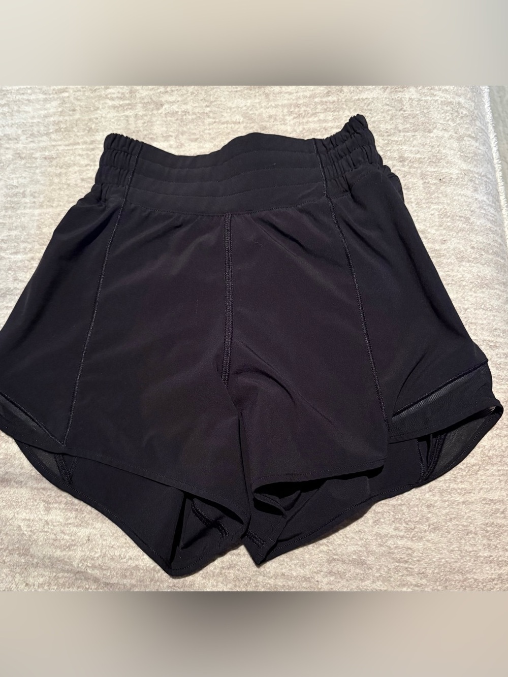 lululemon athletica Black High-Waist Athletic Shorts